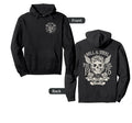 2 Sided Hell And Steel Skull Pistons Hoodie - Custom Art Print Men Women - T-Shirt, Sweatshirt, Hoodie