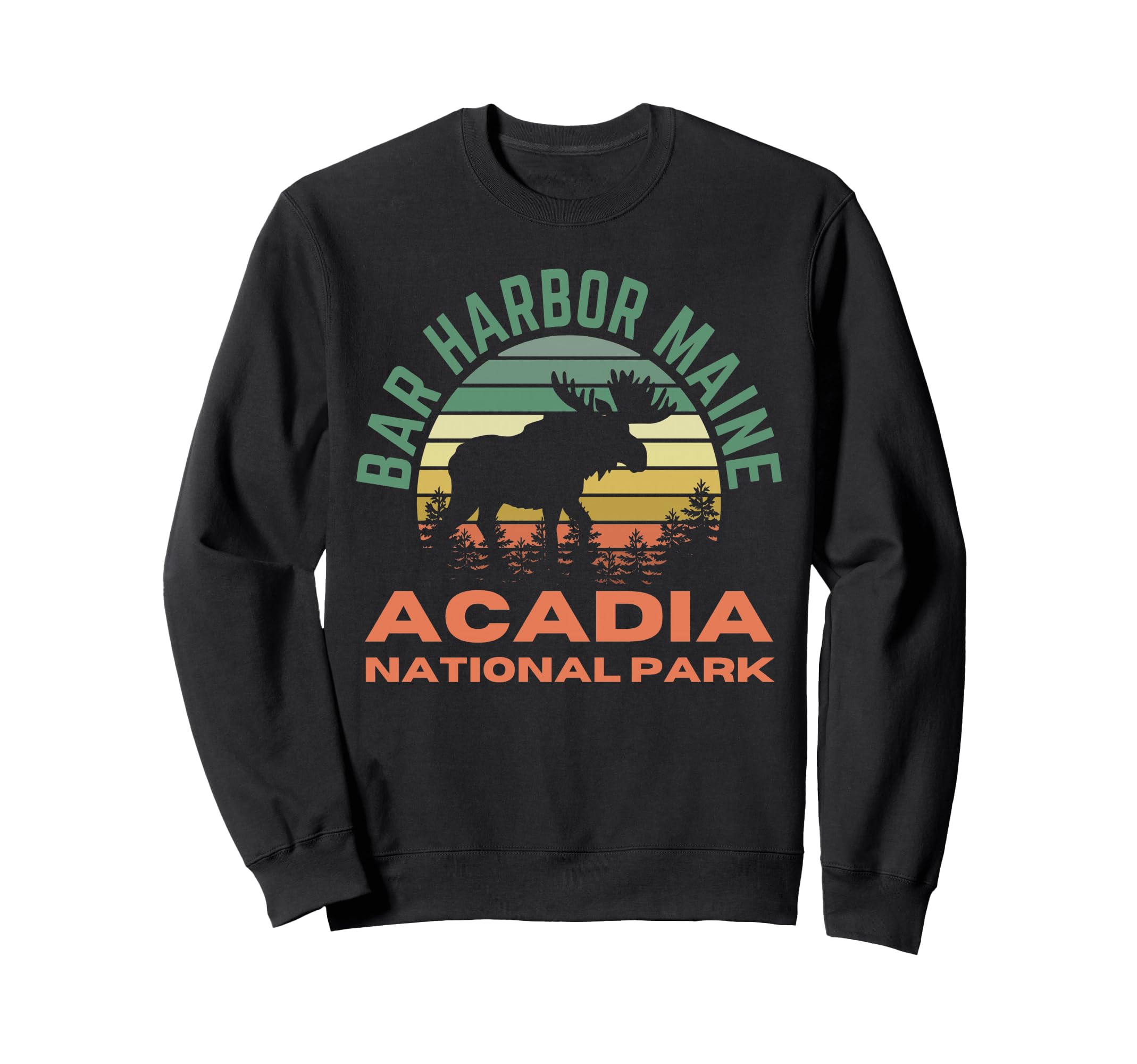 Bar Harbor Maine Acadia National Sweatshirt - Aesthetic Graphic Men Women - T-Shirt, Sweatshirt, Hoodie