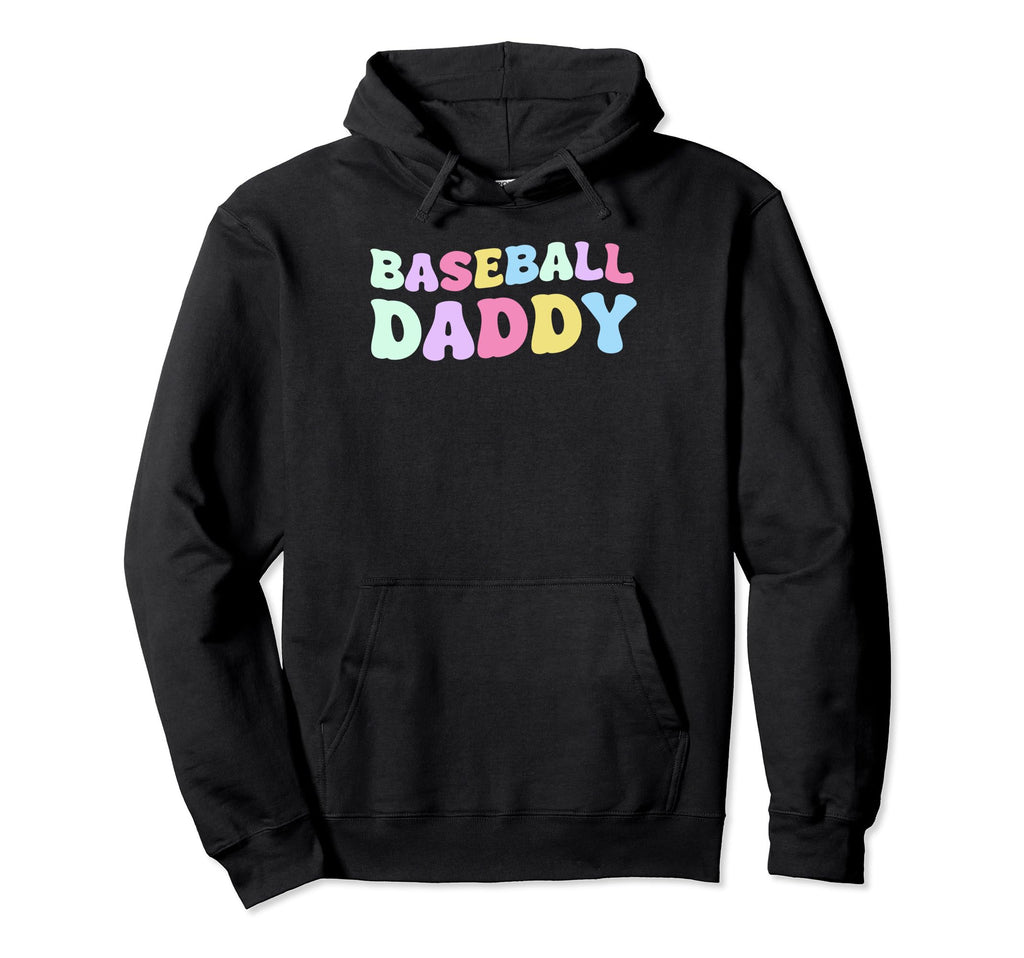 Groovy Daddy Baseball Family Matching Moms Hoodie - Novelty Apparel Unisex - T-Shirt, Sweatshirt, Hoodie