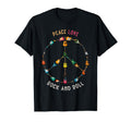 Peace Love Rock And Roll Guitars Music T-Shirt - Unique Graphic for Adults - T-Shirt, Sweatshirt, Hoodie