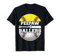 Peepaw Ballers Funny Softball Baseball T-Shirt - Minimalist Print Unisex - T-Shirt, Sweatshirt, Hoodie