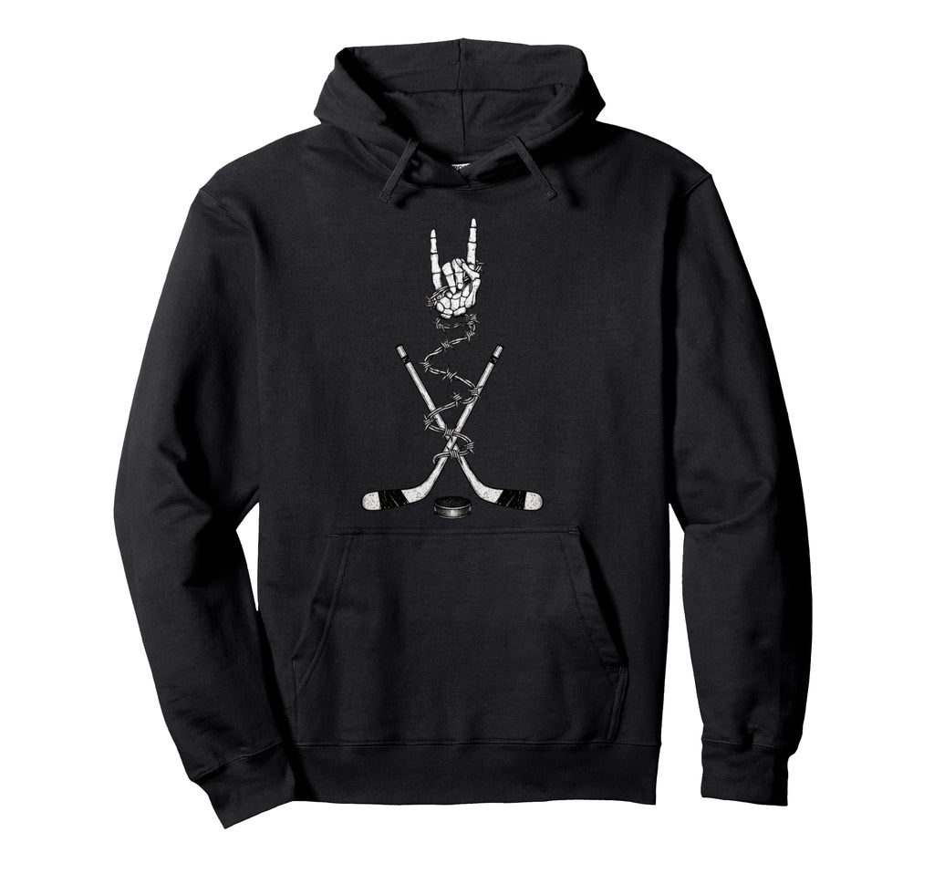 Hockey Player Coach Team 90S Alt Metal Hoodie - Novelty Apparel for Adults - T-Shirt, Sweatshirt, Hoodie