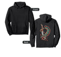 Dead Snake Backprint Sad Aesthetic Edgy Hoodie - Unique Graphic for Adults - T-Shirt, Sweatshirt, Hoodie
