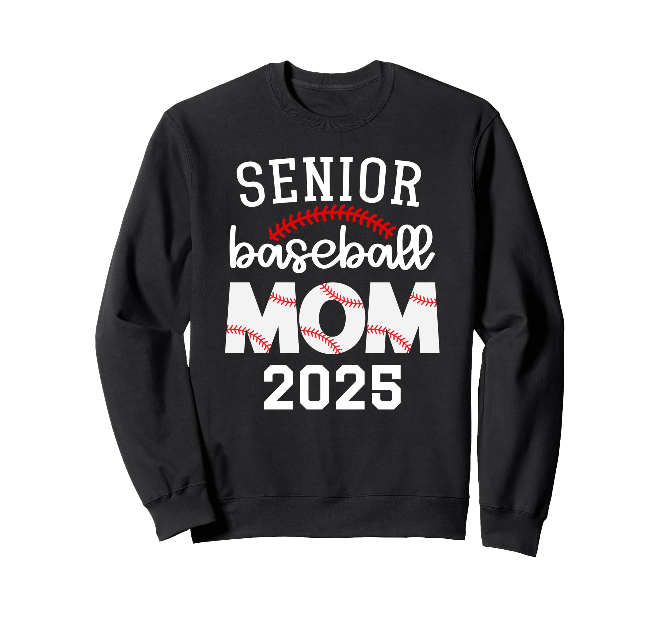 Senior Baseball Mom 2025 Baseball Game Sweatshirt - Unique Graphic Unisex - T-Shirt, Sweatshirt, Hoodie