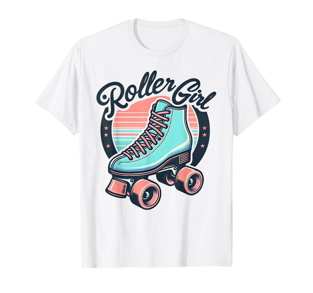 Roller 80S 90S Skates Skating T-Shirt - Custom Art Print Unisex - T-Shirt, Sweatshirt, Hoodie