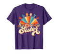 Groovy Sister Rainbow Floral 60S 70S T-Shirt - Graphic Print Men Women - T-Shirt, Sweatshirt, Hoodie