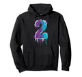 Baseball 2 Number Hoodie - Graphic Print Unisex - T-Shirt, Sweatshirt, Hoodie
