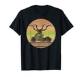 Kudu Bulls Horns Symmetry Sunset T-Shirt - Novelty Apparel Men Women - T-Shirt, Sweatshirt, Hoodie