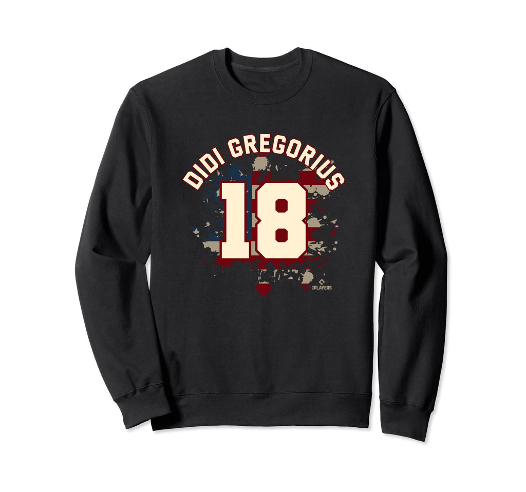 Didi Gregorius Flag Philadelphia Sweatshirt - Aesthetic Graphic for Adults - T-Shirt, Sweatshirt, Hoodie