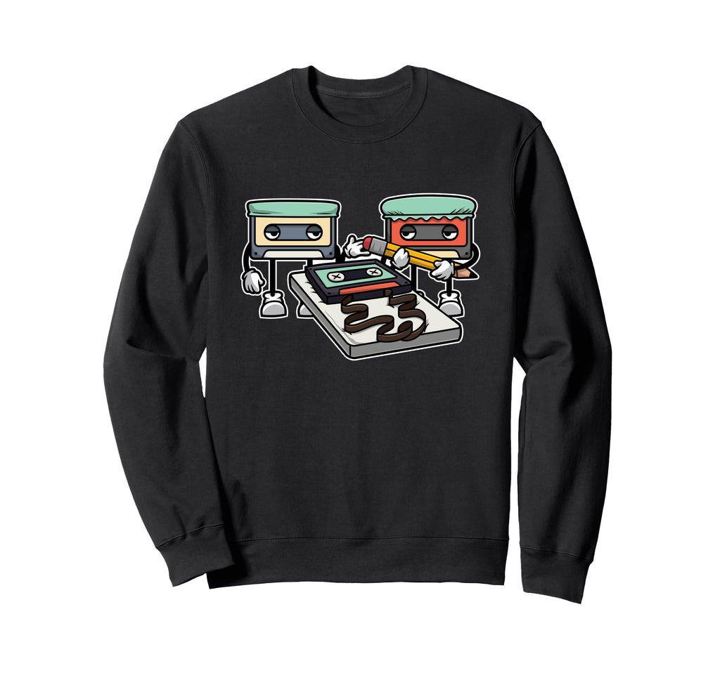 Cassette Tape Repair Squad Sweatshirt - Custom Art Print Unisex - T-Shirt, Sweatshirt, Hoodie