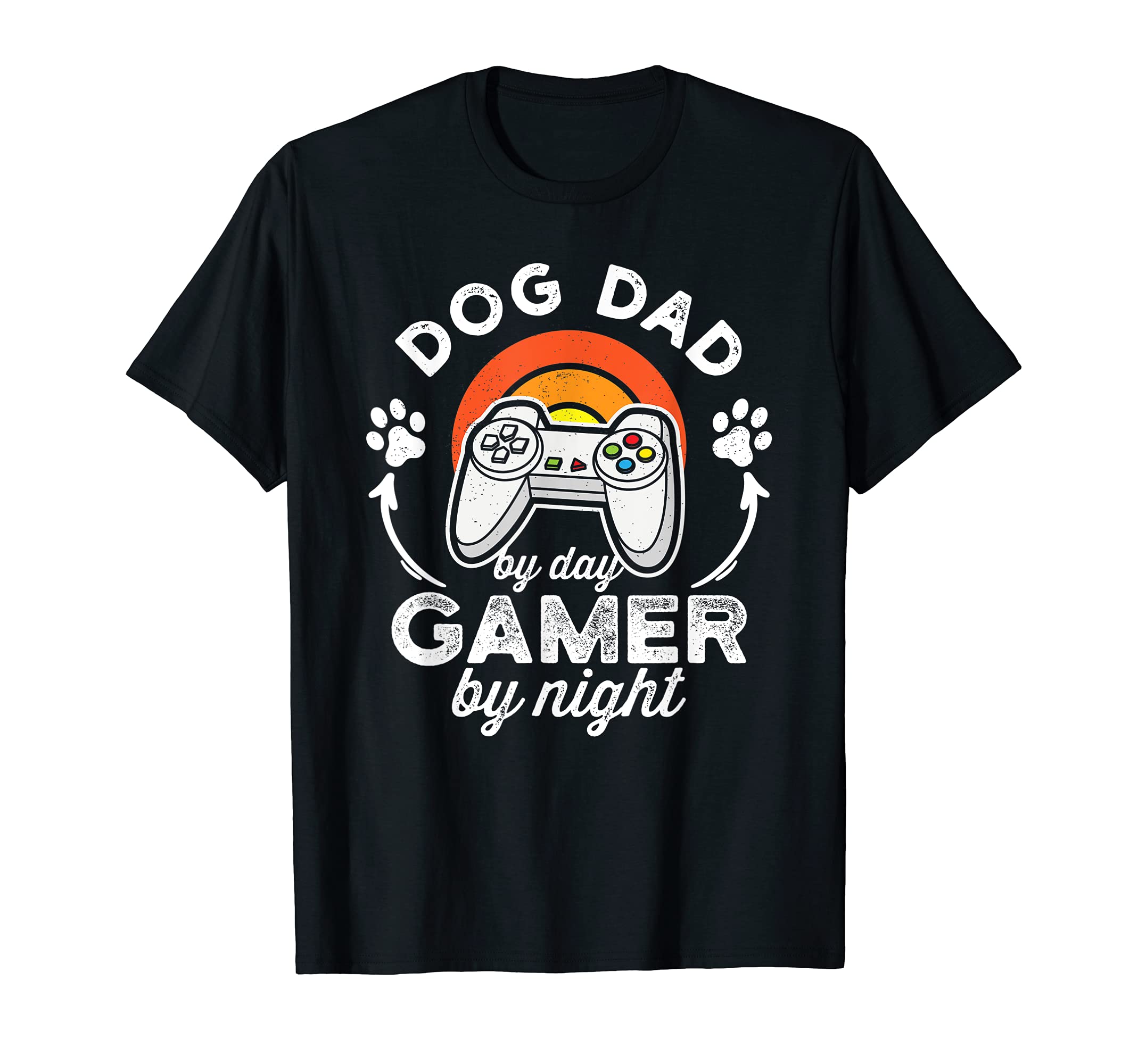 Dog Dad Day Gamer Night T-Shirt - Trendy Graphic Unisex - T-Shirt, Sweatshirt, Hoodie