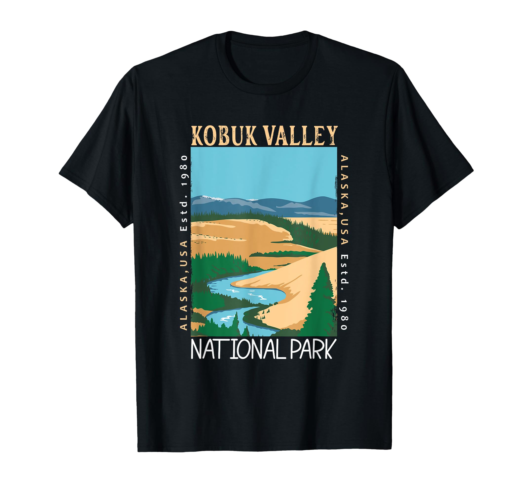 Kobuk Valley National Park Alaska T-Shirt - Minimalist Print Men Women - T-Shirt, Sweatshirt, Hoodie