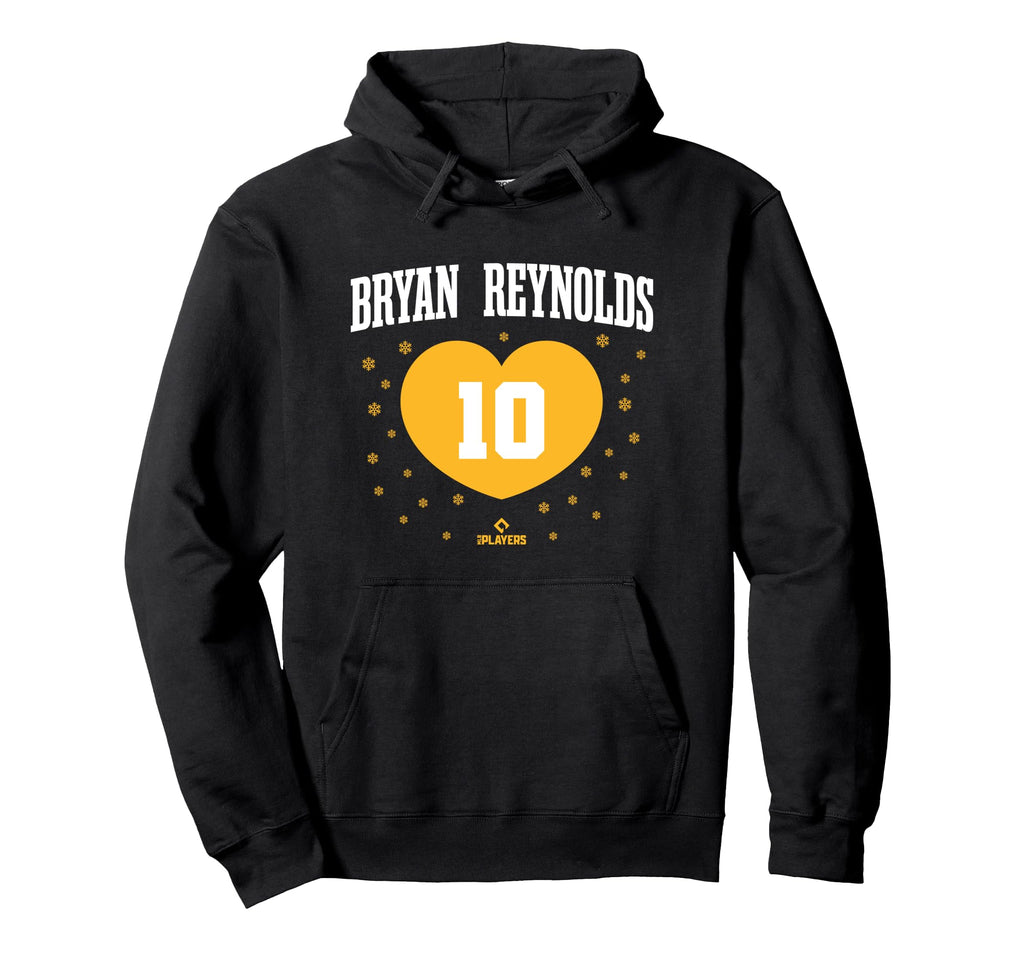 Bryan Reynolds Heart Pittsburgh Baseball Hoodie - Unique Graphic Unisex - T-Shirt, Sweatshirt, Hoodie