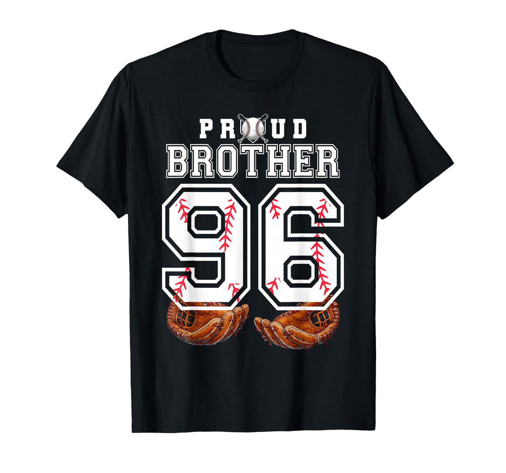 Proud Brother Baseball Player Number 96 T-Shirt - Aesthetic Graphic Unisex - T-Shirt, Sweatshirt, Hoodie