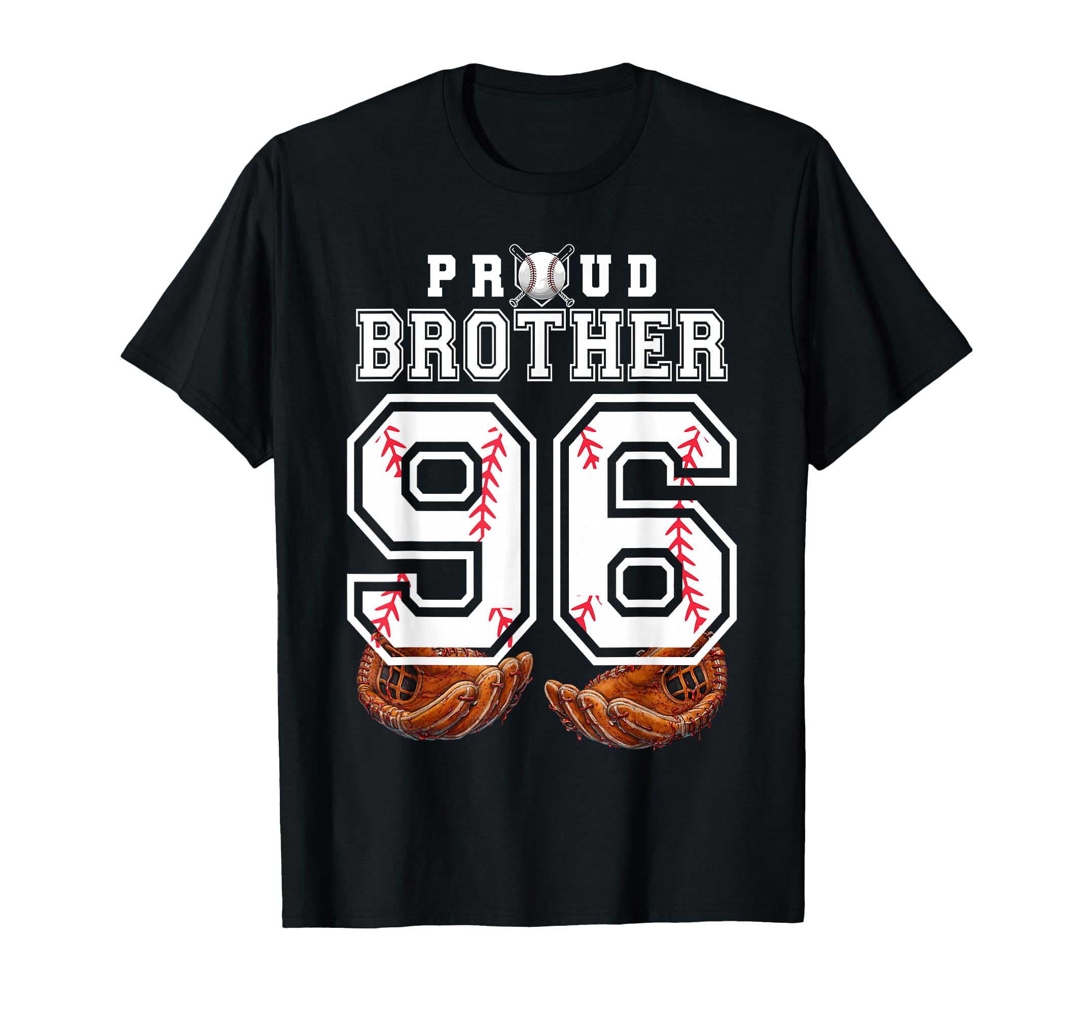 Proud Brother Baseball Player Number 96 T-Shirt - Aesthetic Graphic Unisex - T-Shirt, Sweatshirt, Hoodie