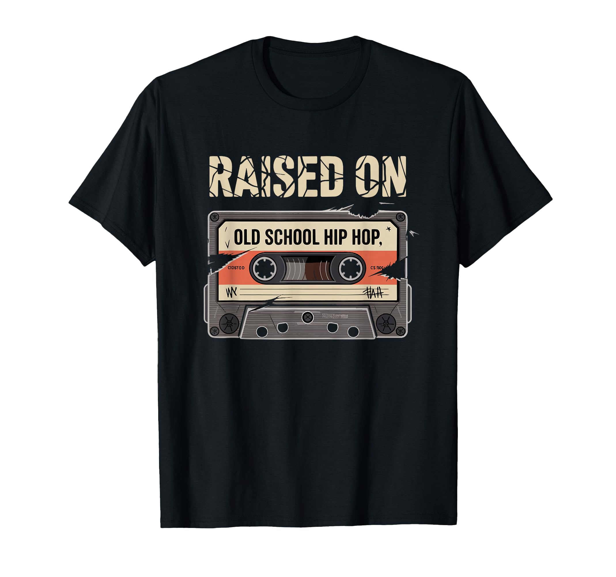 Raised Old School Hip Hop T-Shirt - Trendy Graphic Men Women - T-Shirt, Sweatshirt, Hoodie