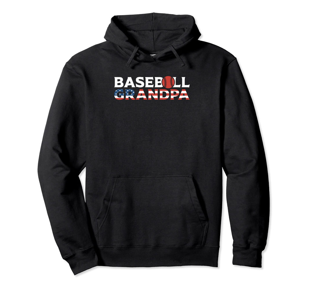 Baseball Fathers Day Baseball Grandpa Hoodie - Unique Graphic Men Women - T-Shirt, Sweatshirt, Hoodie