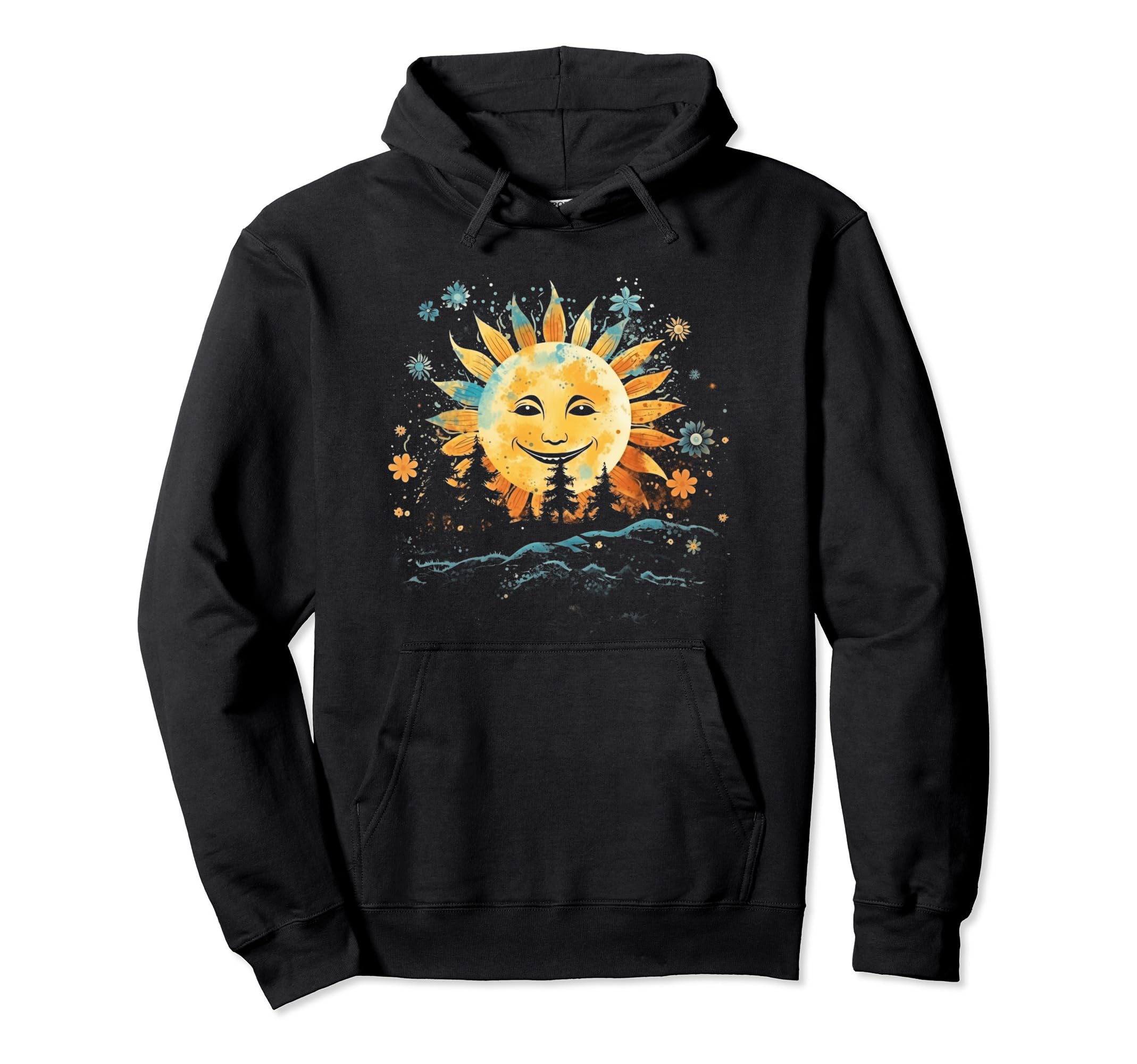 Sun Boho Groovy Sunshine Grunge 33 Hoodie - Streetwear Style Unisex - T-Shirt, Sweatshirt, Hoodie