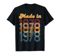 Made 1978 Distressed Gift T-Shirt - Minimalist Print Men Women - T-Shirt, Sweatshirt, Hoodie
