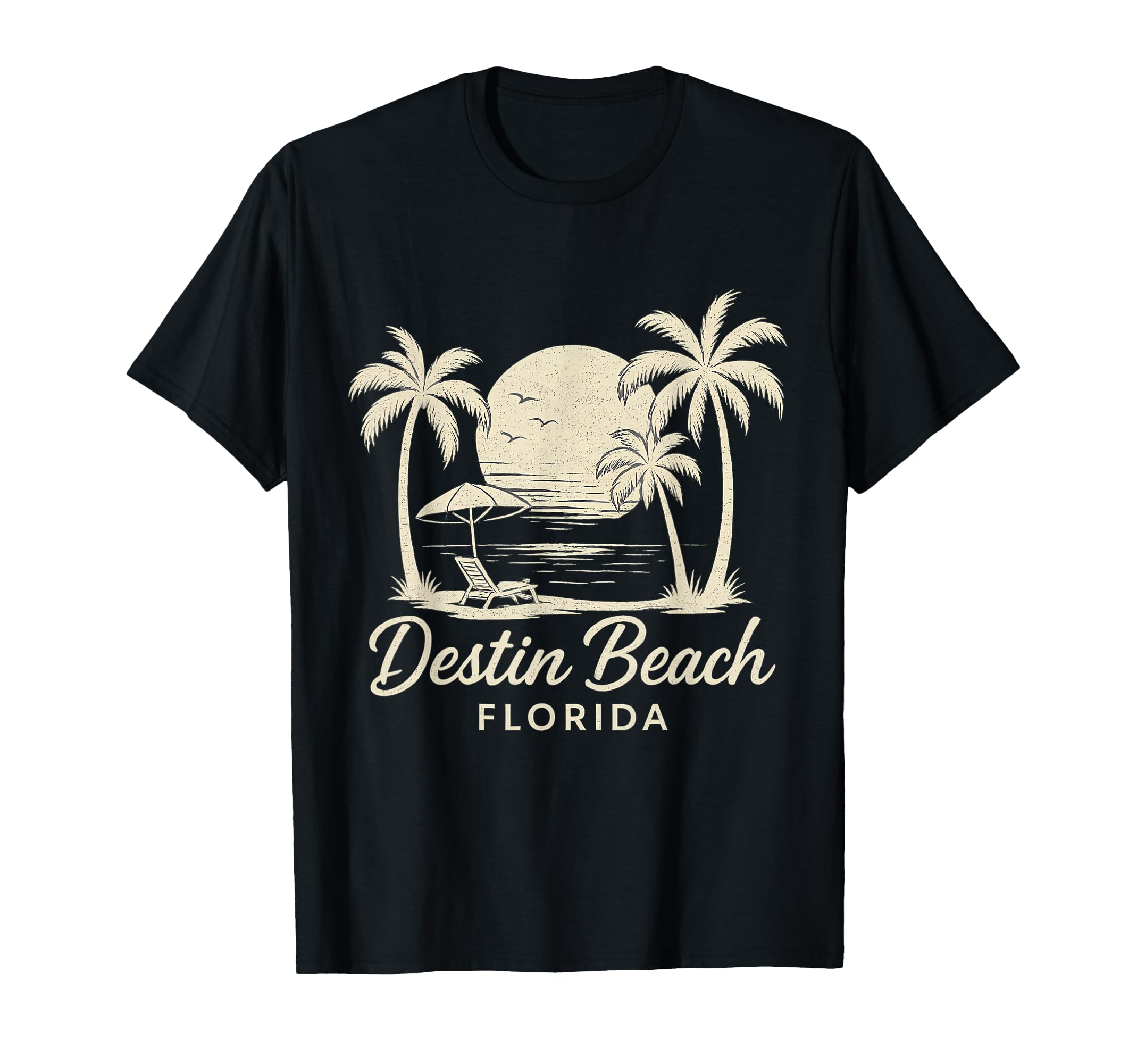 Destin Beach Florida Fl Beach Sunset T-Shirt - Trendy Graphic for Adults - T-Shirt, Sweatshirt, Hoodie