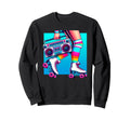 Rollerskates Funny 80S Roller Disco Sweatshirt - Unique Graphic Unisex - T-Shirt, Sweatshirt, Hoodie
