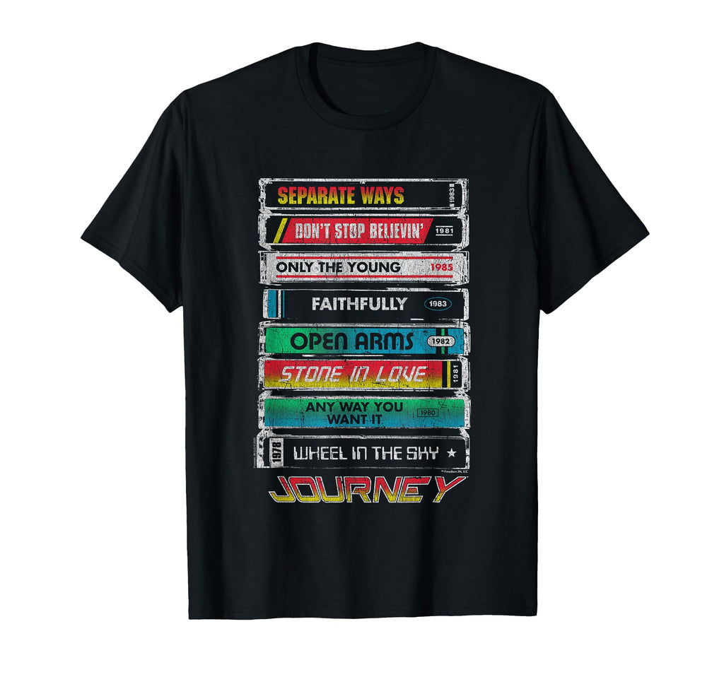 Journey Iconic Tape Deck Hits Chest T-Shirt - Minimalist Print Men Women - T-Shirt, Sweatshirt, Hoodie