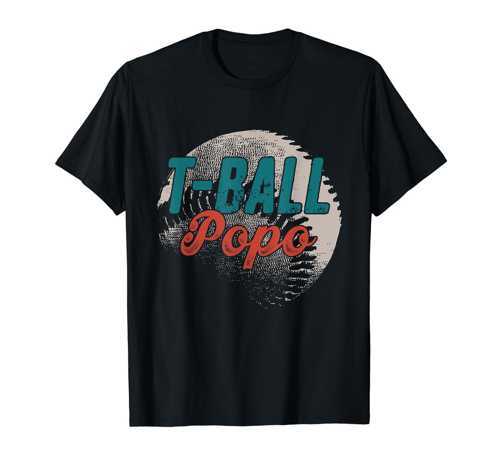 T Ball Popo Baseball Fathers Day Ball T-Shirt - Unique Graphic for Adults - T-Shirt, Sweatshirt, Hoodie