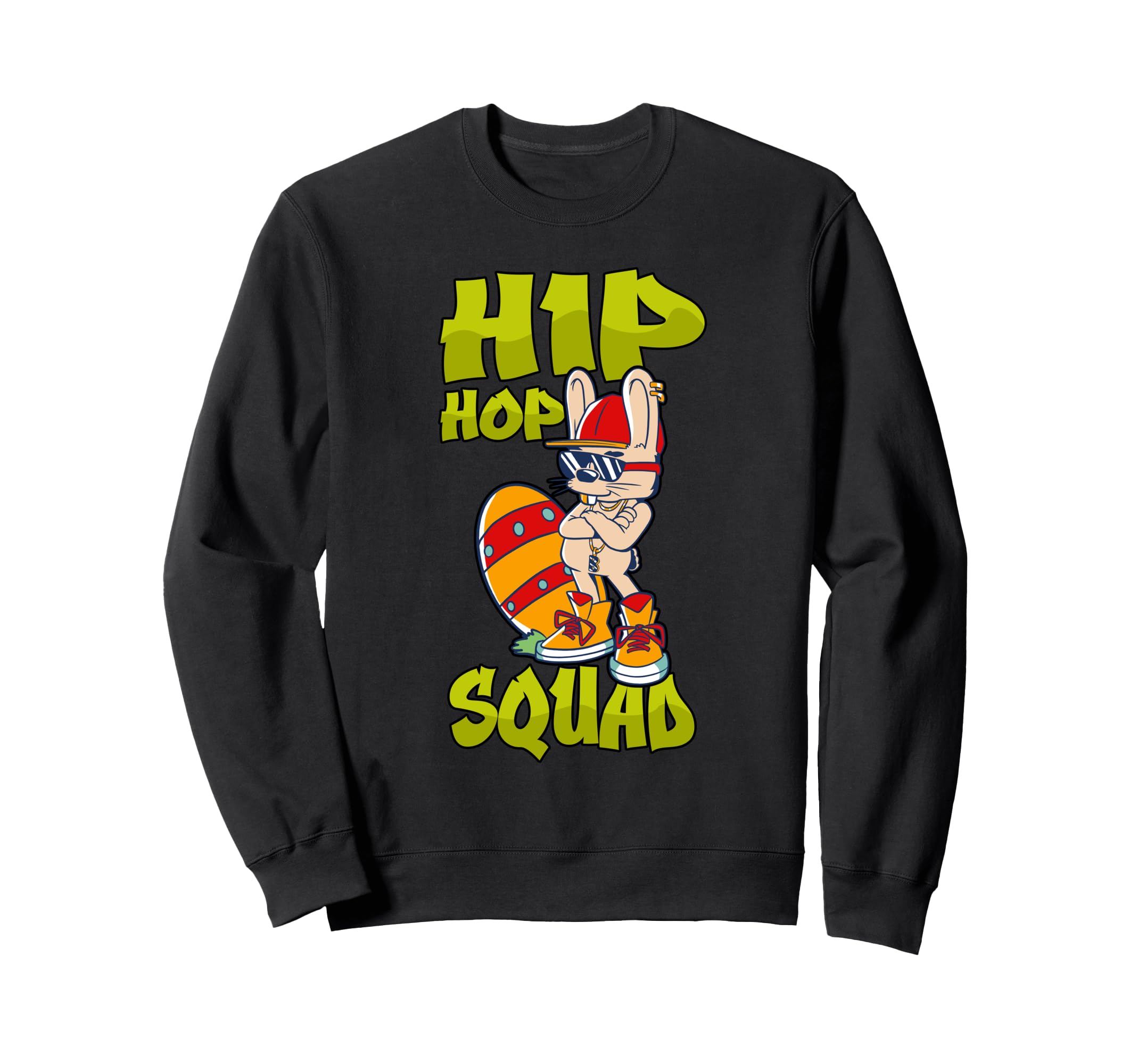 Hip Hop Squad Bunny Old School Rap Sweatshirt - Streetwear Style for Adults - T-Shirt, Sweatshirt, Hoodie