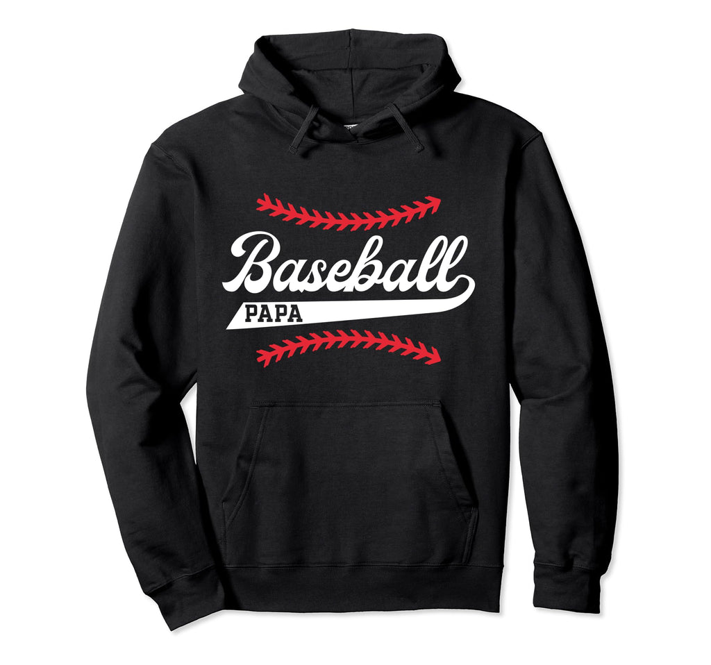 Baseball Papa Baseball Player Papa Hoodie - Trendy Graphic for Adults - T-Shirt, Sweatshirt, Hoodie