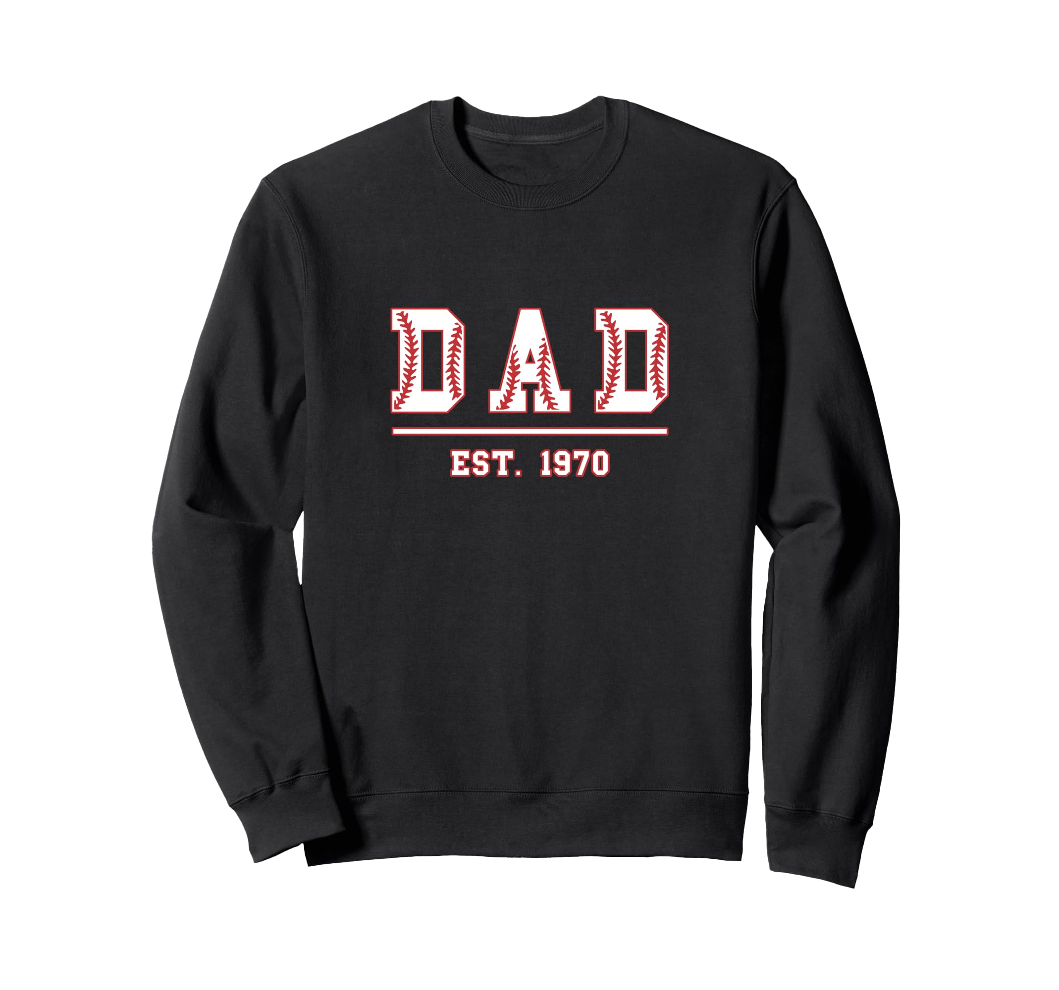 Dad Est 1970 Funny Sports Year Sweatshirt - Minimalist Print Unisex - T-Shirt, Sweatshirt, Hoodie