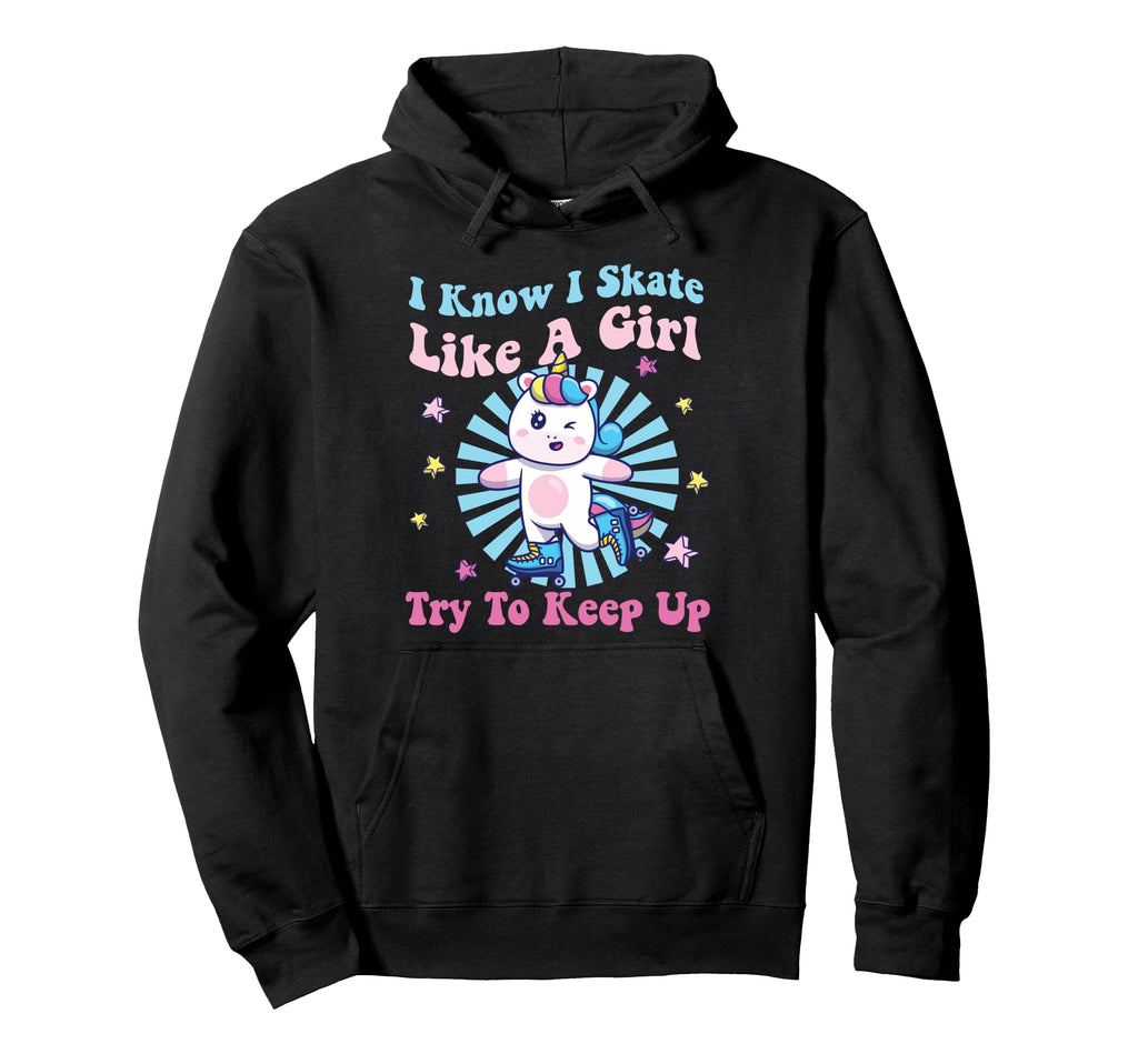 Roller Skating Skate 1970S Unicorn Hoodie - Unique Graphic Men Women - T-Shirt, Sweatshirt, Hoodie