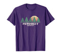 Petoskey Mi Throwback 70S T-Shirt - Unique Graphic Unisex - T-Shirt, Sweatshirt, Hoodie