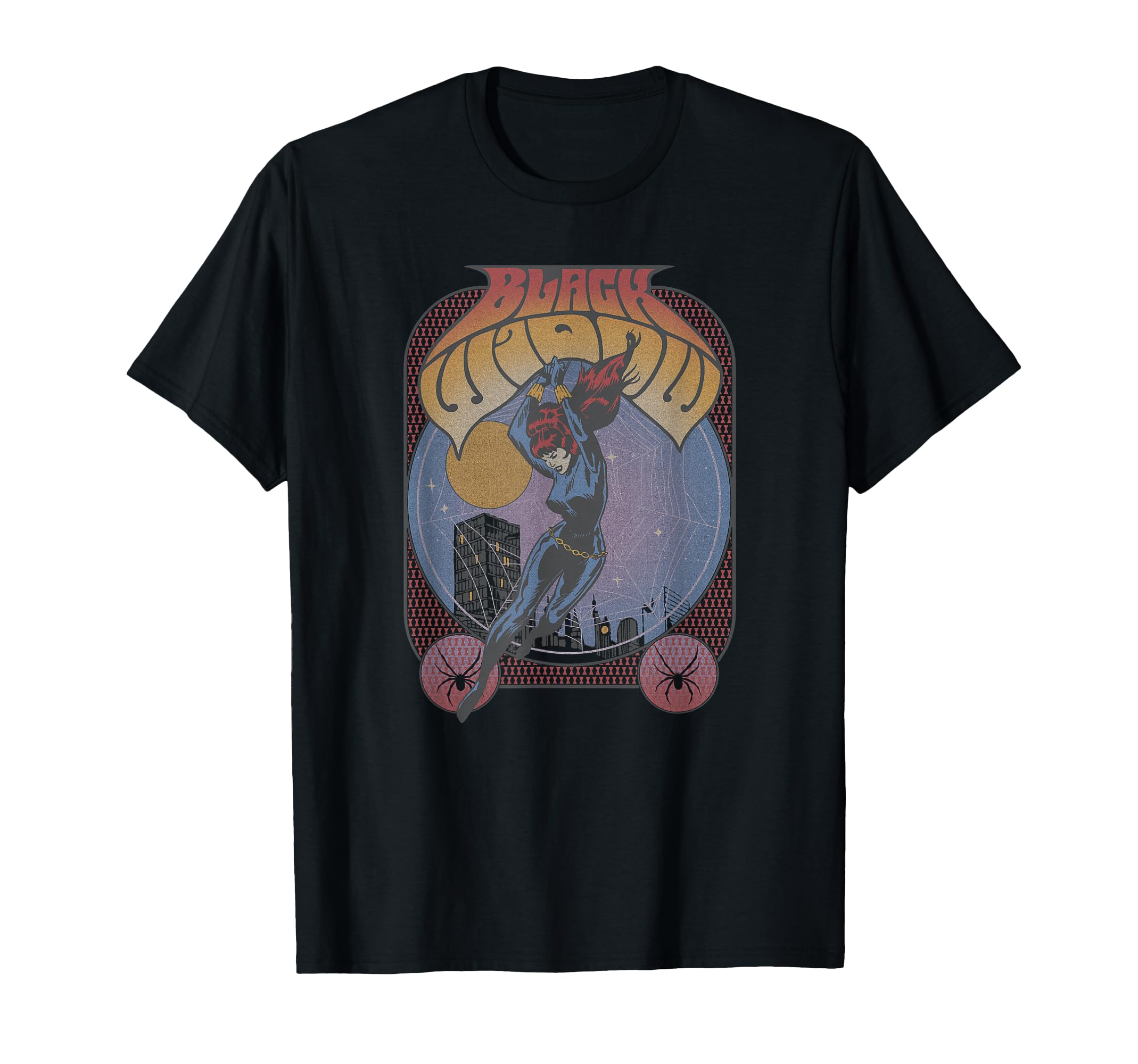 Marvel Black Widow Comic Seventies T-Shirt - Trendy Graphic Unisex - T-Shirt, Sweatshirt, Hoodie