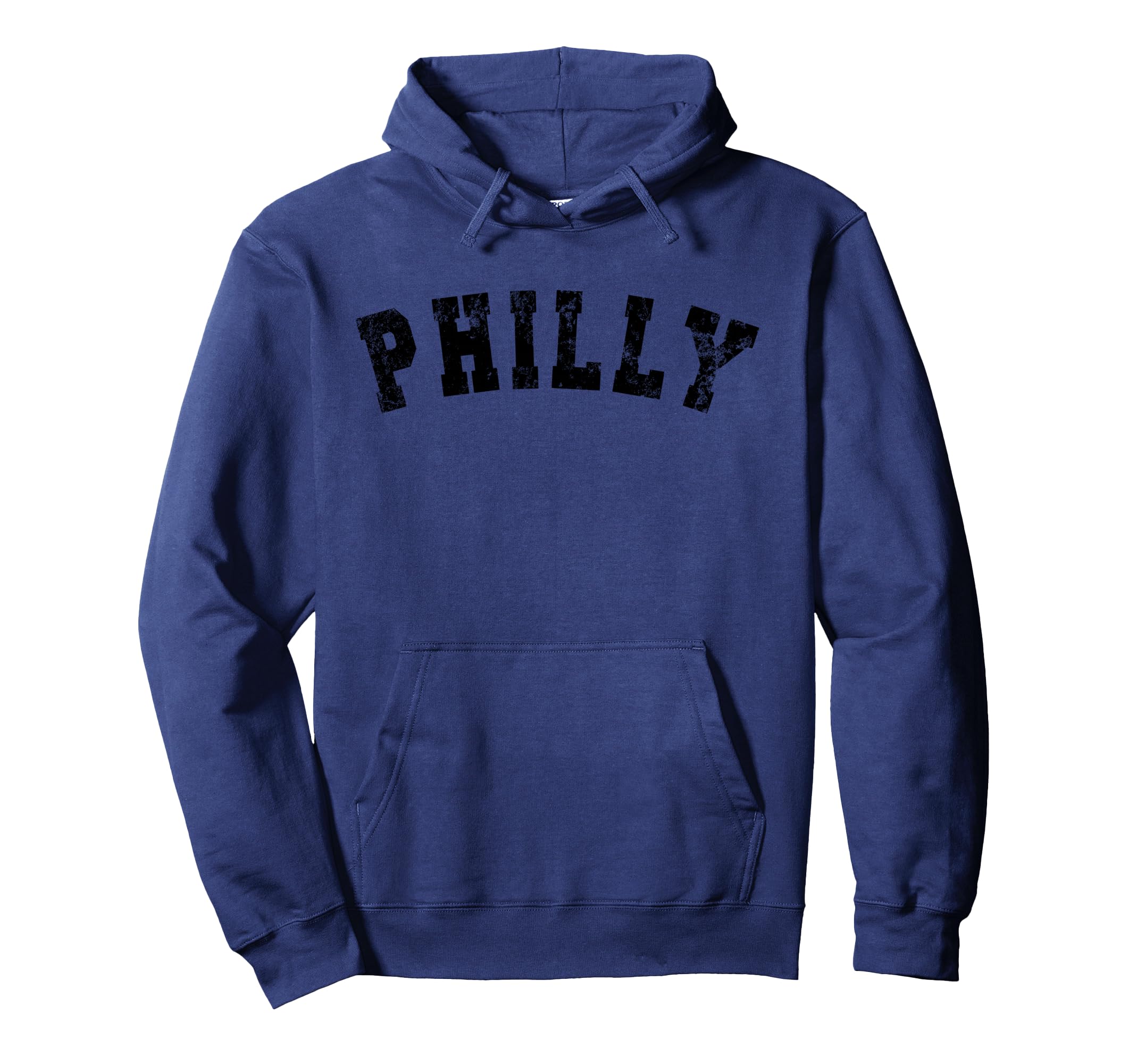 Philadelphia Distressed Font Hoodie - Casual Everyday Wear for Adults - T-Shirt, Sweatshirt, Hoodie