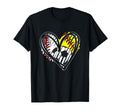 Baseball Softball Soccer Ball Heart Love T-Shirt - Trendy Graphic Men Women - T-Shirt, Sweatshirt, Hoodie