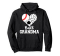 Ball Grandma Funny Baseball Hoodie - Aesthetic Graphic for Adults - T-Shirt, Sweatshirt, Hoodie