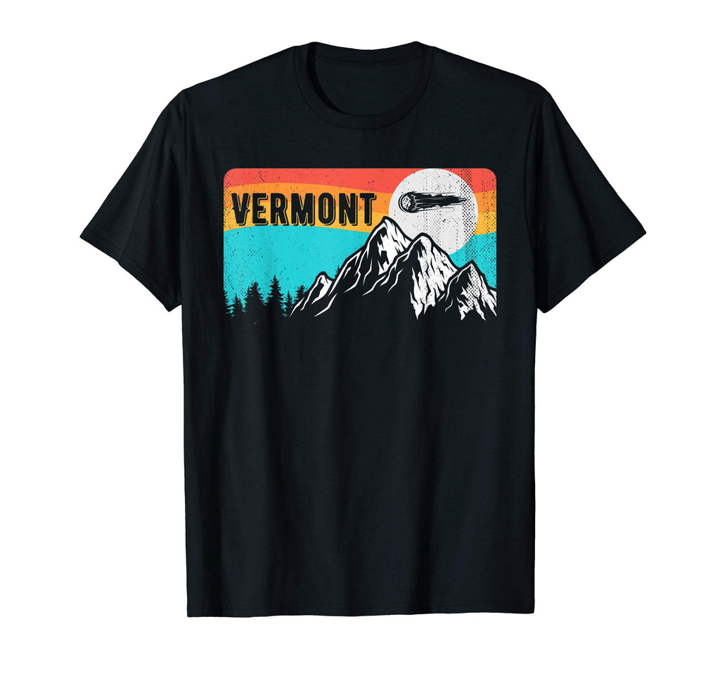 Vermont Meteor Mountains Sunset Nature T-Shirt - Trendy Graphic Men Women - T-Shirt, Sweatshirt, Hoodie