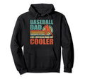 Baseball Dad Fathers Day Hoodie - Custom Art Print for Adults - T-Shirt, Sweatshirt, Hoodie