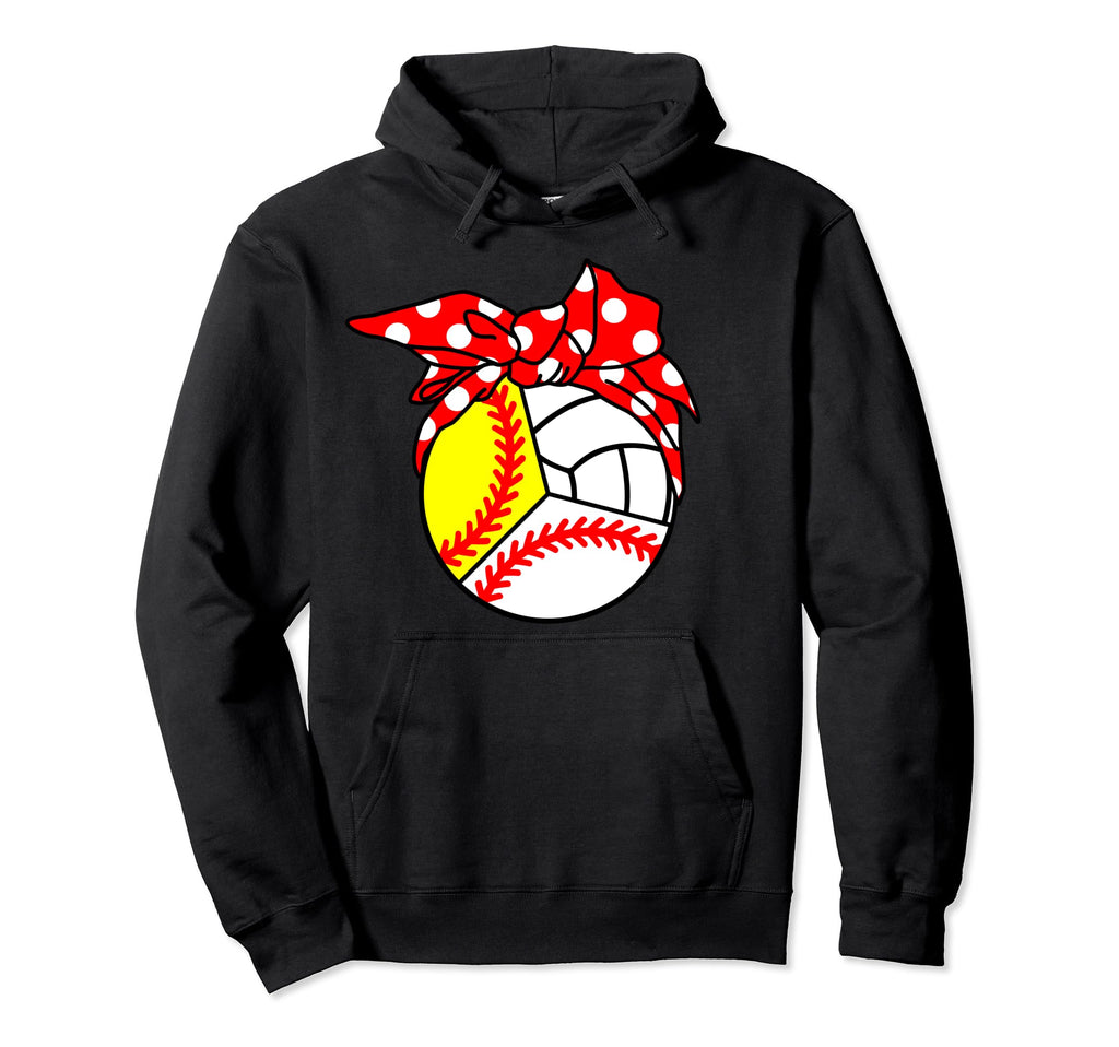 Baseball Softball Volleyball Player Mom Hoodie - Minimalist Print Unisex - T-Shirt, Sweatshirt, Hoodie