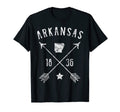 Arkansas Cross Home State Map T-Shirt - Streetwear Style Men Women - T-Shirt, Sweatshirt, Hoodie