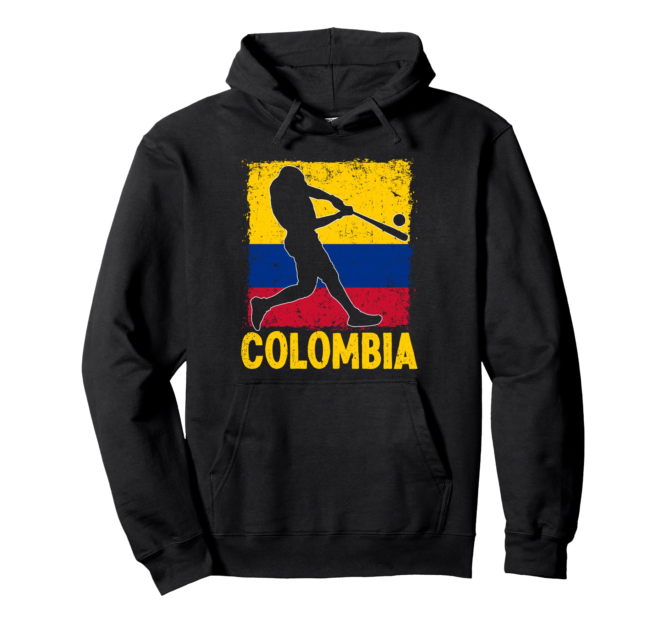 Colombian Baseball Player Colombia Flag Hoodie - Trendy Graphic for Adults - T-Shirt, Sweatshirt, Hoodie