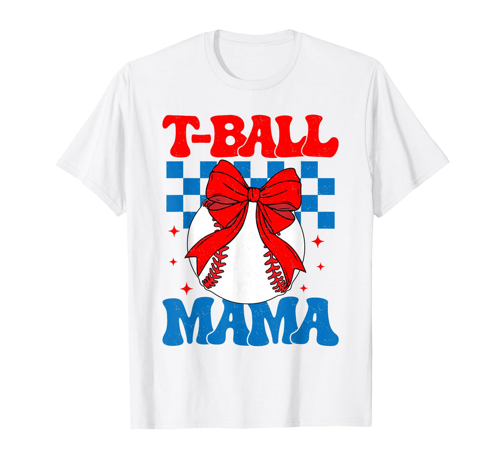 Groovy Tball Mom Softball T Ball T-Shirt - Fun Novelty Design for Adults - T-Shirt, Sweatshirt, Hoodie