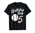 5 Years Old Baseball Themed 5Th Birthday T-Shirt - Unique Graphic Unisex - T-Shirt, Sweatshirt, Hoodie