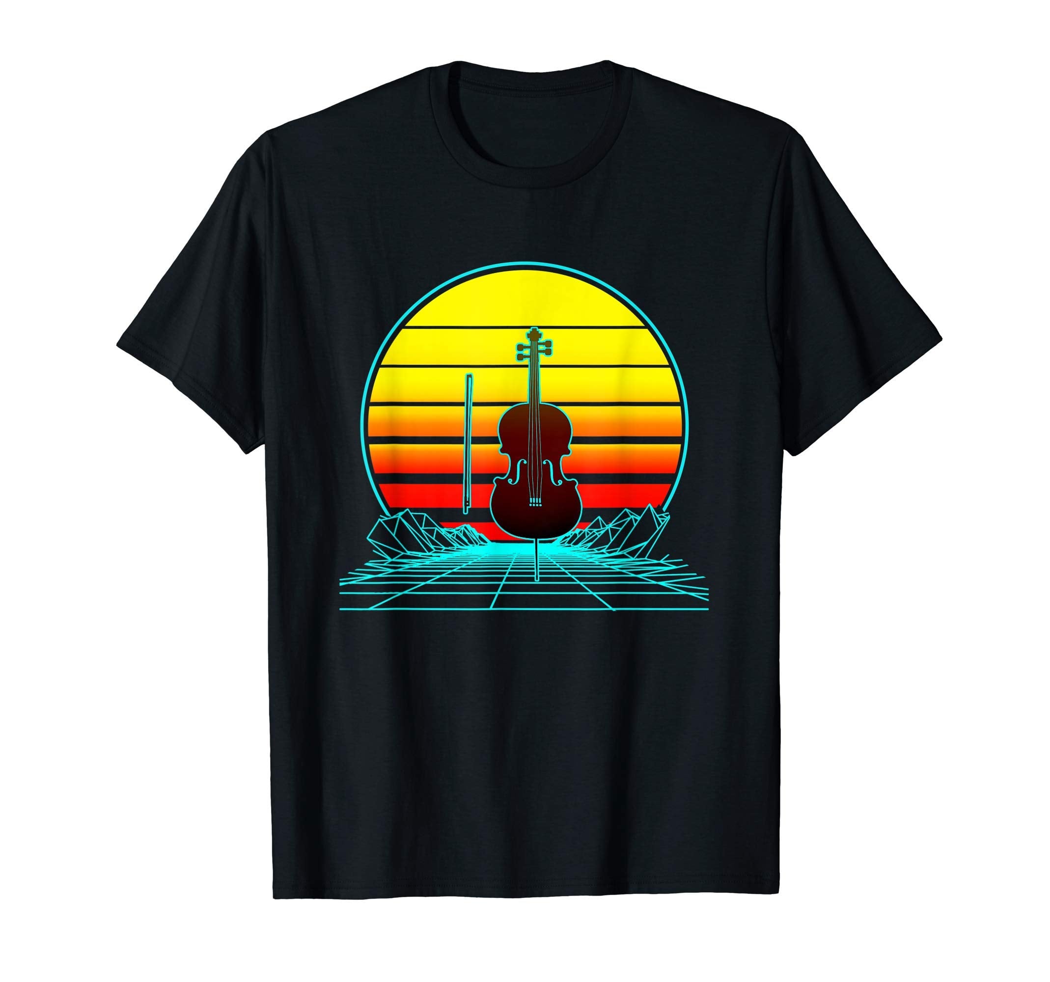 Sunset Cello T-Shirt - Streetwear Style Unisex - T-Shirt, Sweatshirt, Hoodie