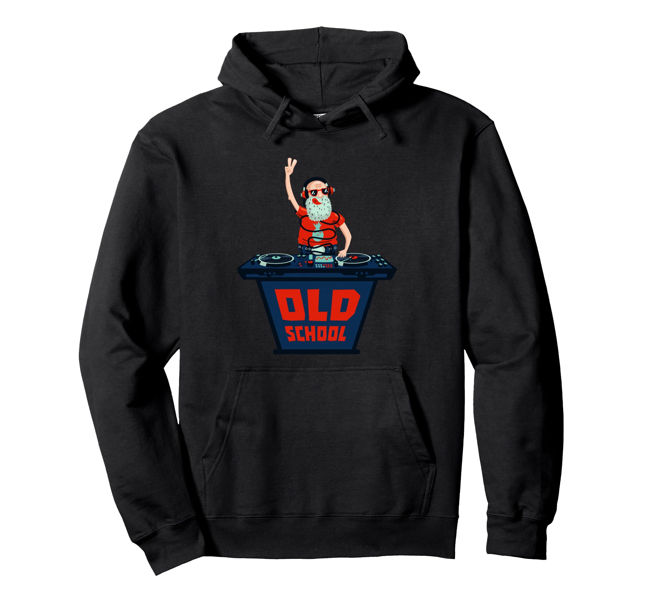Old School Hip Hop 80S 90S Rap Hoodie - Fun Novelty Design for Adults - T-Shirt, Sweatshirt, Hoodie