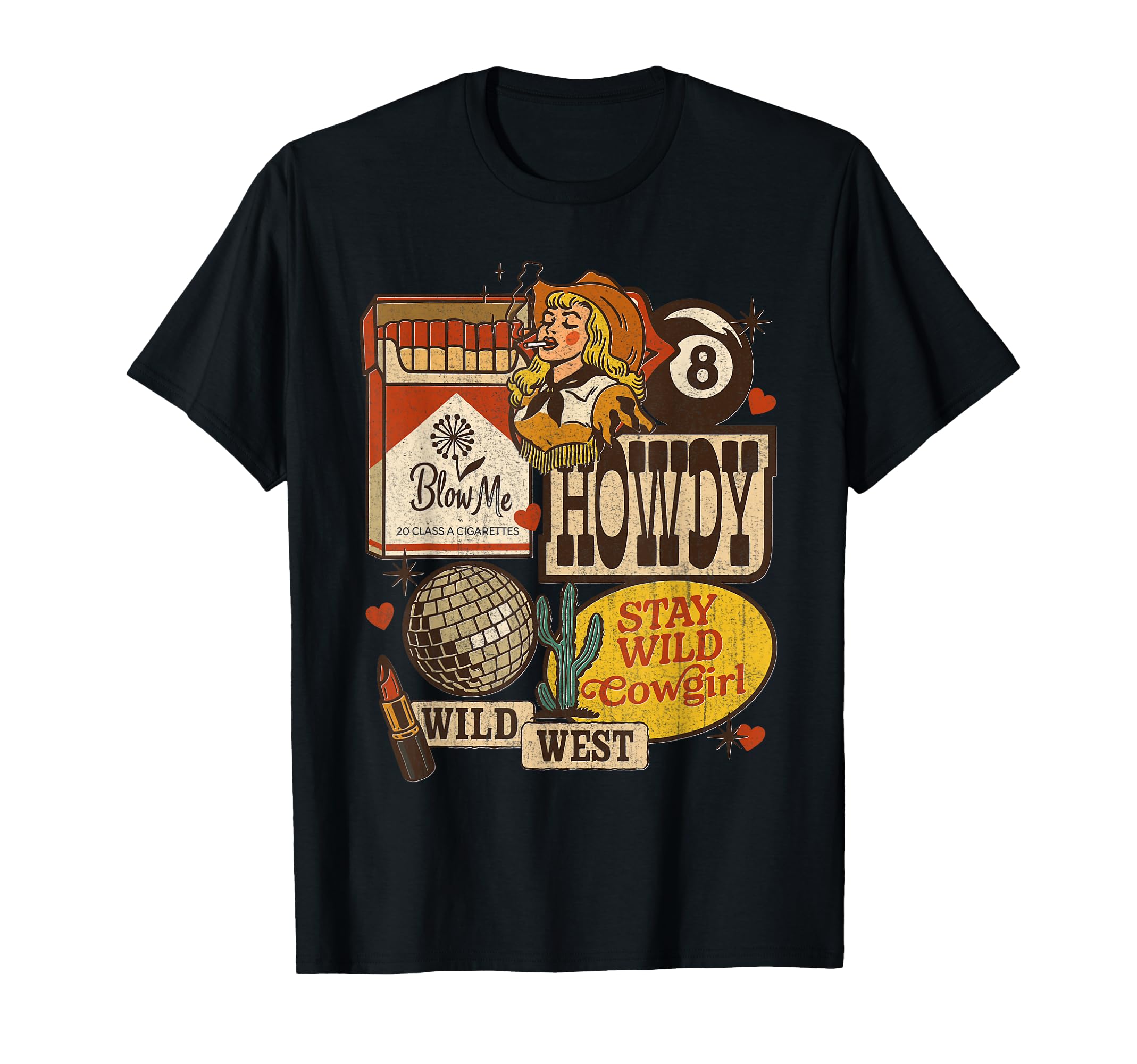 Howdy Cowgirl Wild West Western T-Shirt - Casual Everyday Wear for Adults - T-Shirt, Sweatshirt, Hoodie