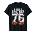 Proud Brother Baseball Player Number 76 T-Shirt - Custom Art Print Unisex - T-Shirt, Sweatshirt, Hoodie