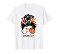 Mom Life Baseball Basketball Mom T-Shirt - Minimalist Print Men Women - T-Shirt, Sweatshirt, Hoodie