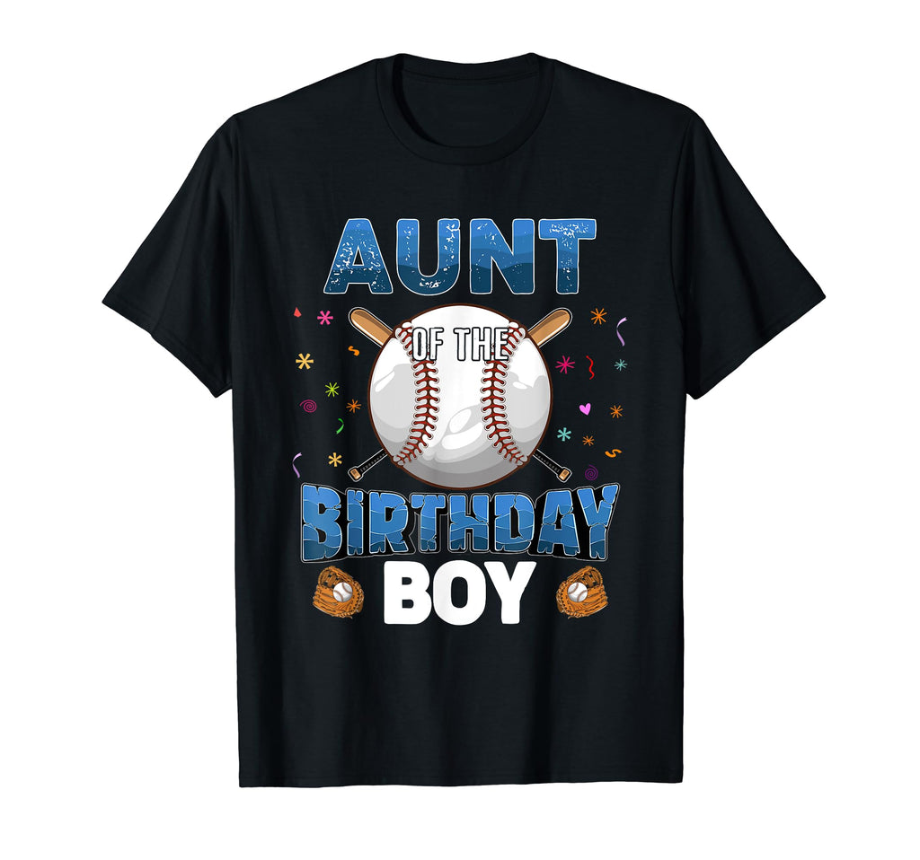 Aunt Birthday Baseball Bday Party T-Shirt - Minimalist Print for Adults - T-Shirt, Sweatshirt, Hoodie