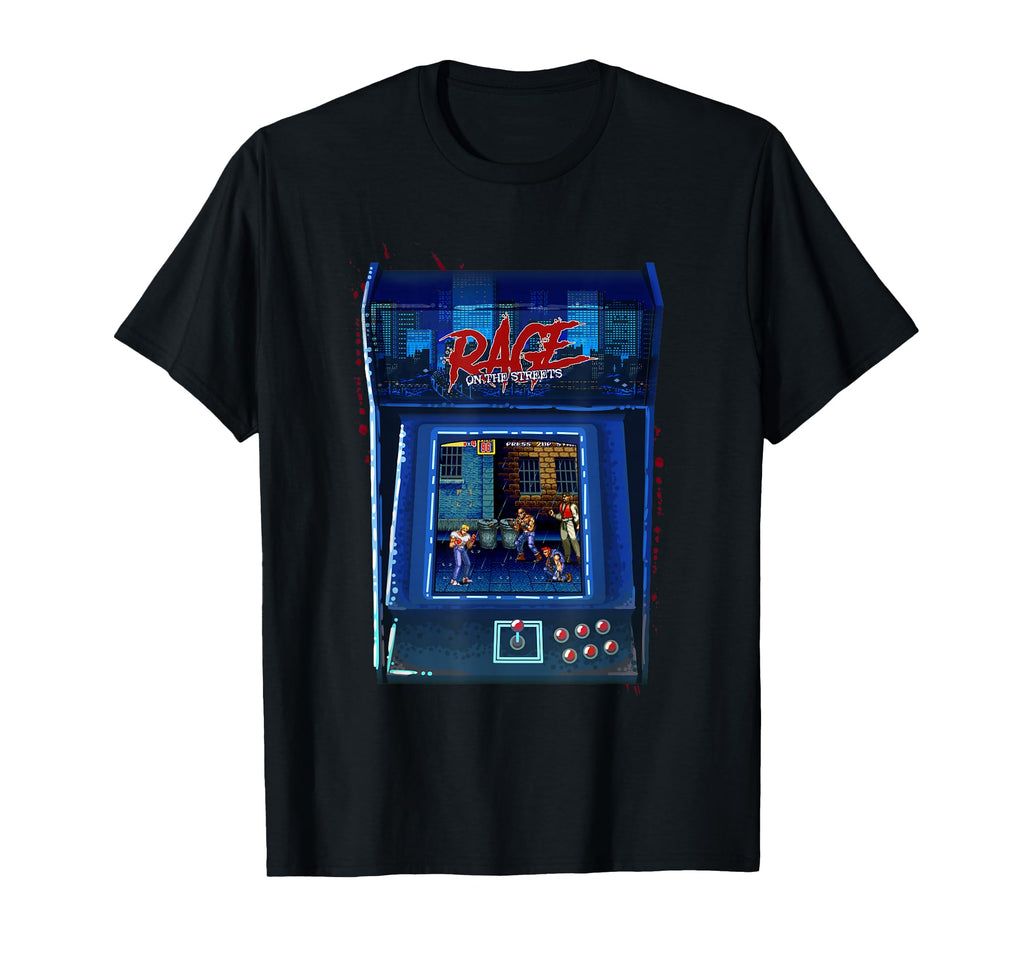 Rage Streets Arcade T-Shirt - Fun Novelty Design Unisex - T-Shirt, Sweatshirt, Hoodie